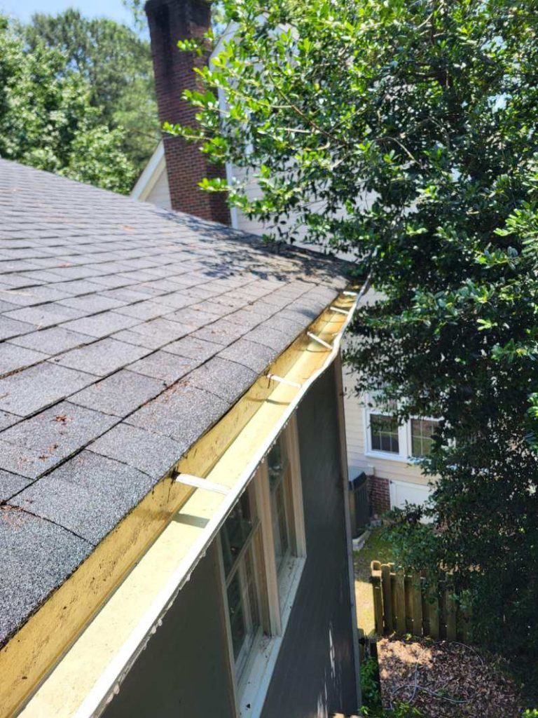 gutter cleanout after