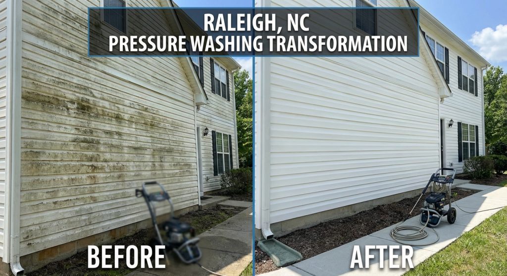 Pressure washing service near me before and after